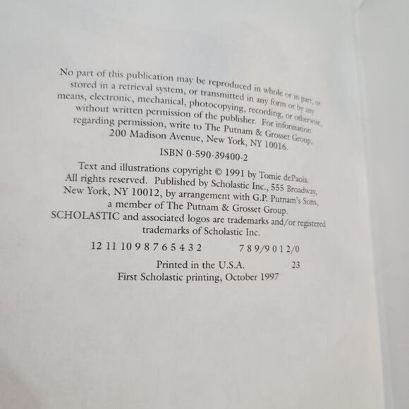 My First Halloween By Tomie dePaola Vintage 1997 1st Scholastic Edition - Picture 7 of 7